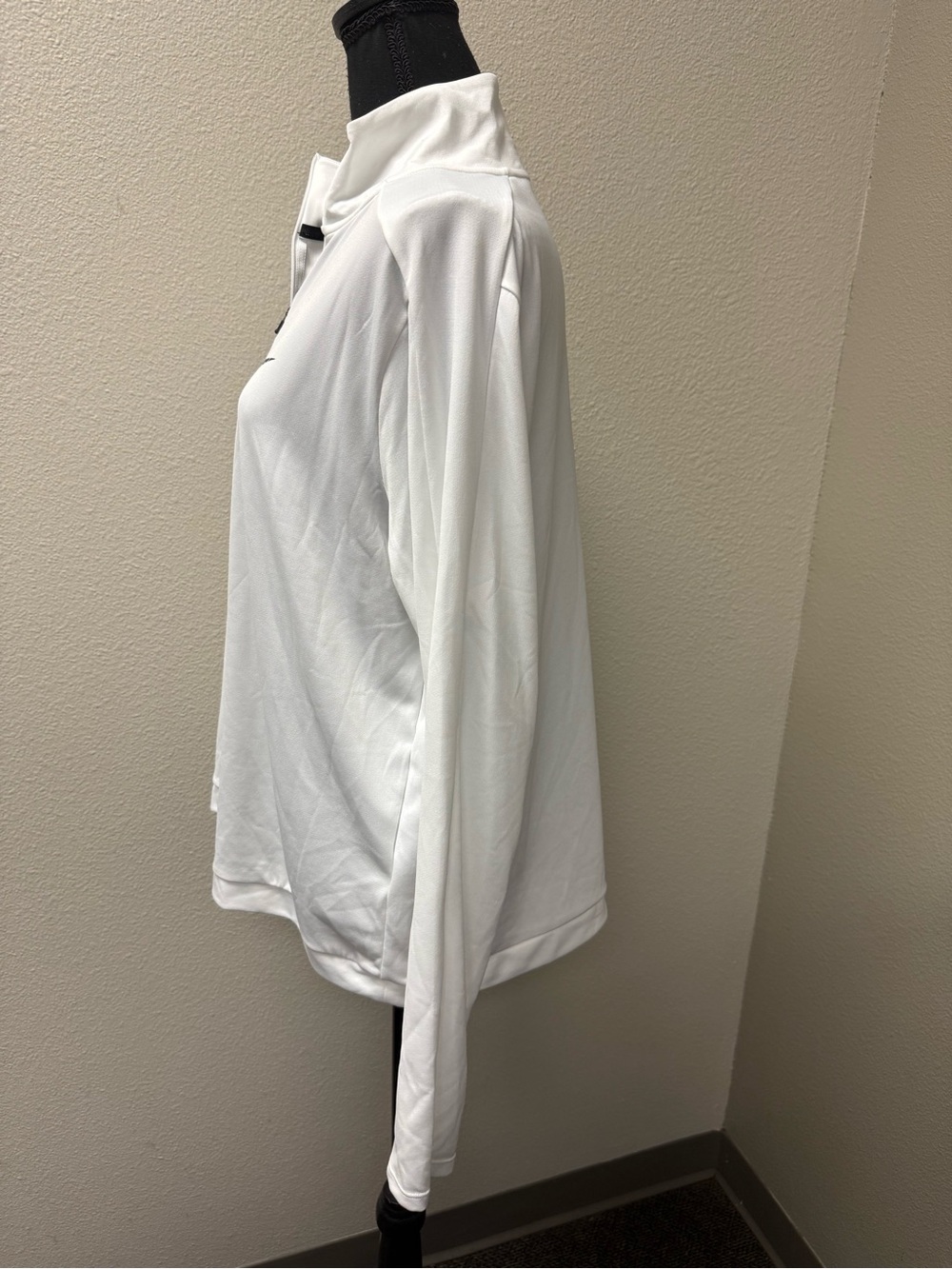 Nike Dri-FIT White Quarter Zip Running Pullover Active Top XL Athletic - Picture 4 of 9